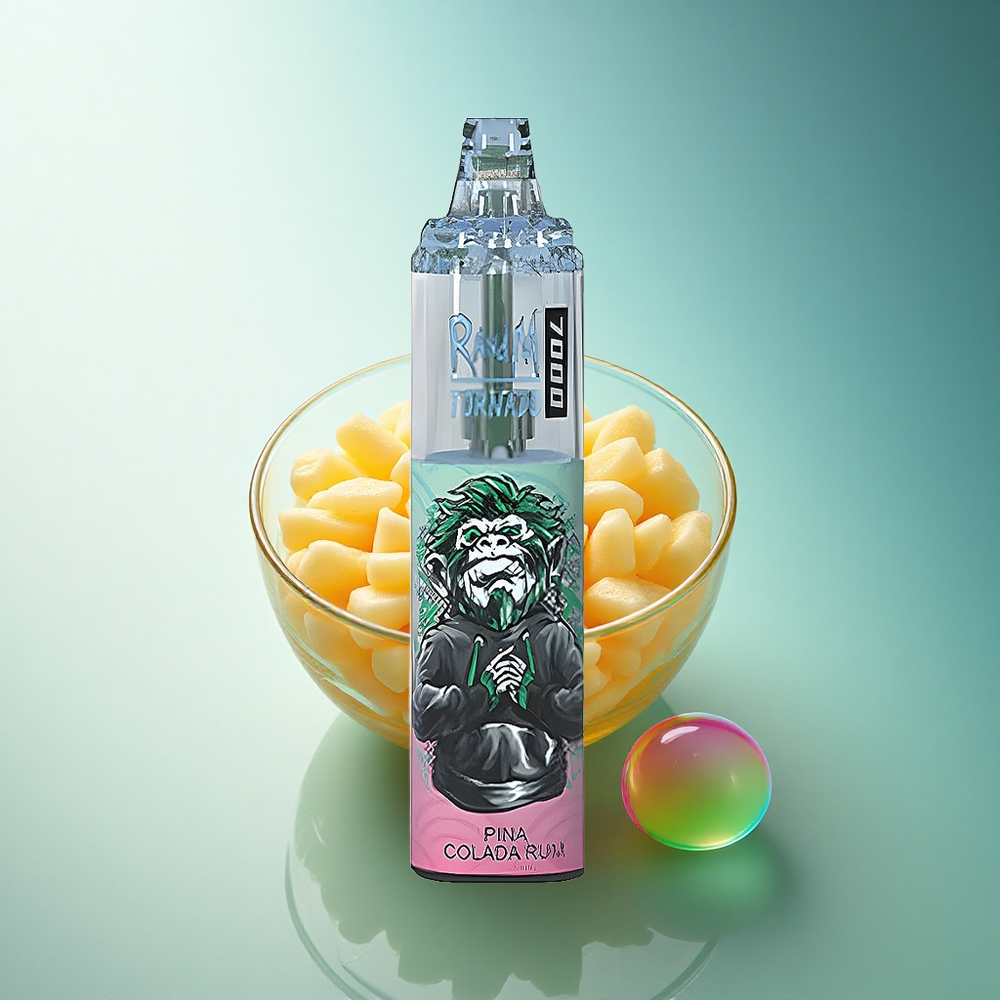 RandM Fumot Tornado 7000 Puffs Pina Colada Mesh Coil 14ML E-liquid 850mAh Battery