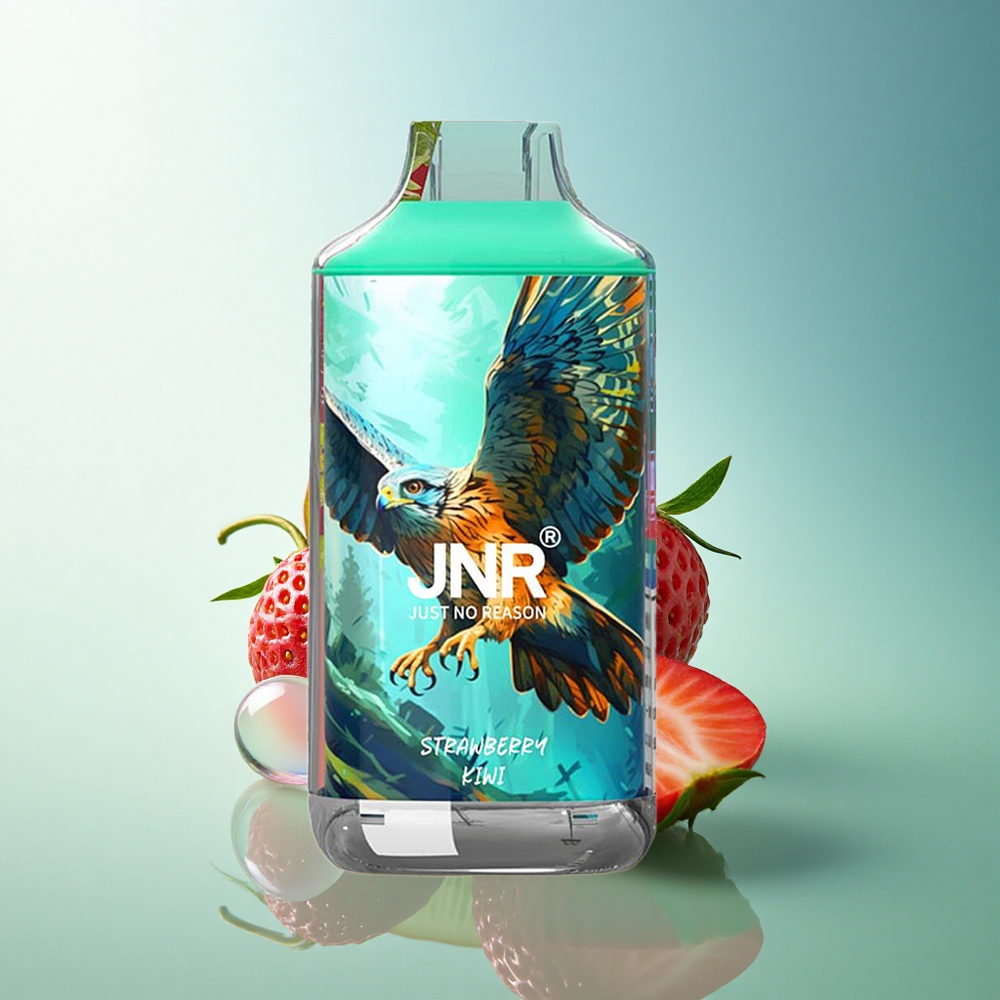 JNR Falcon 16000 Strawberry Kiwi Dual Mesh Coil 22ml Nicotine 0% 2%