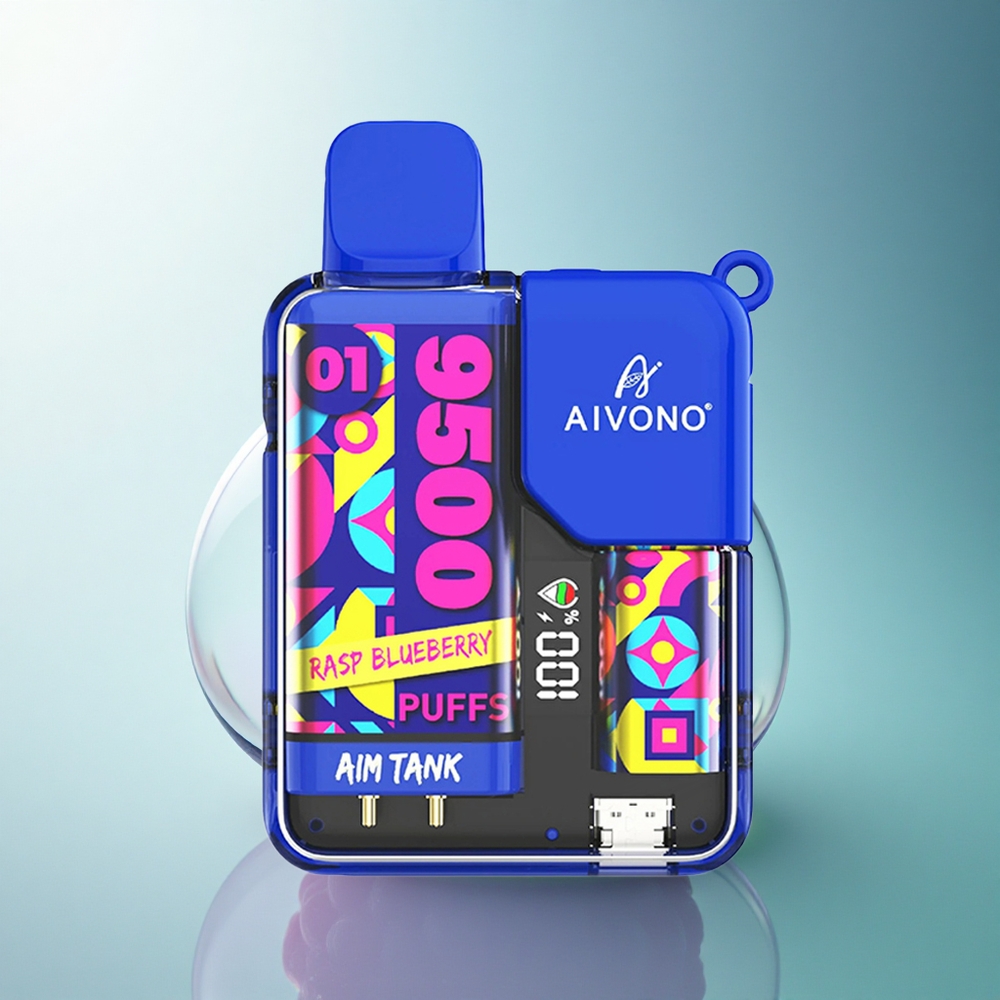 Aivono Aim Tank 9500 Puffs Rasp Blueberry 650mAh 5% Nicotine