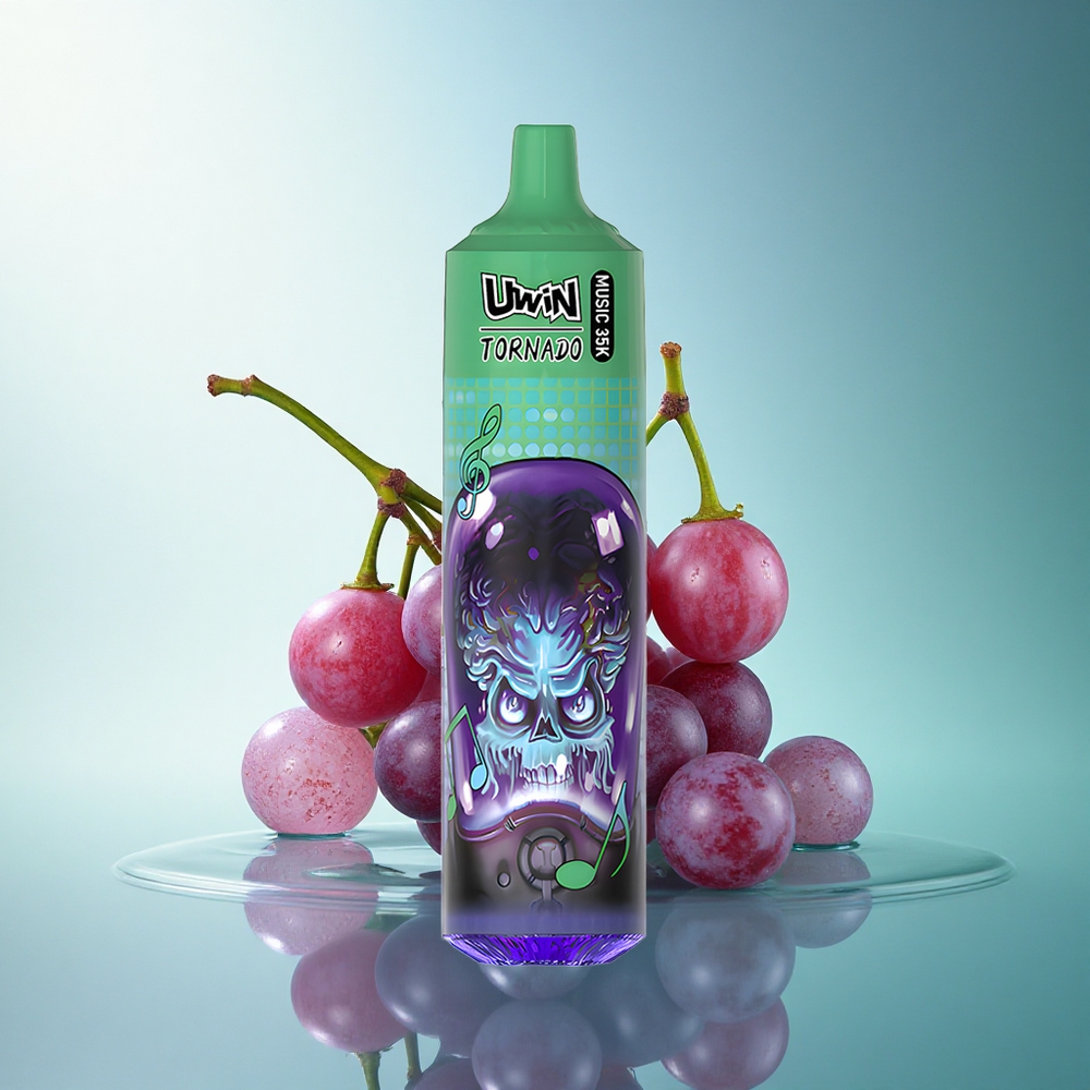 Uwin Tornado 35K Music Puffs Grape Ice Mesh 1.0 Ohm 600mAh