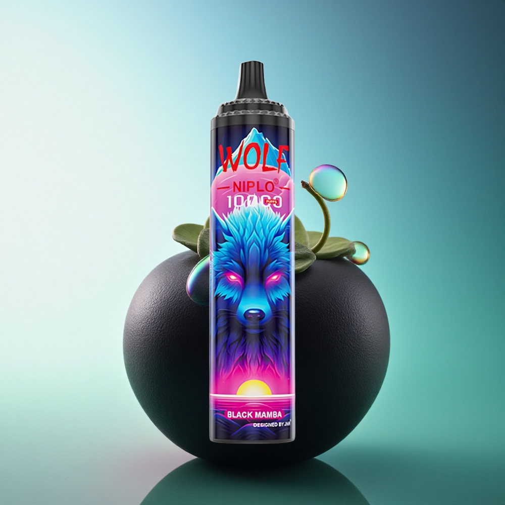 JNR Wolf Niplo 10000 Black Mamba 20ml 650mAh Mesh Coil