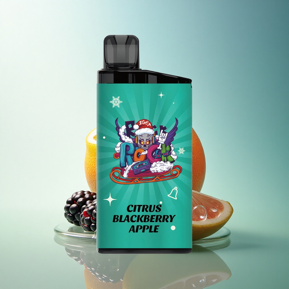 IGET Bar 3500 Puffs Citrus Blackberry Apple 1400mAh Mesh Coil