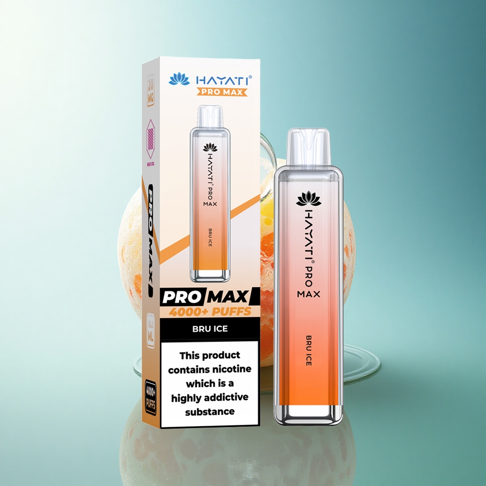 Hayati Pro Max 4000 Puffs Bru Ice Dual Mesh 1400mAh Rechargeable
