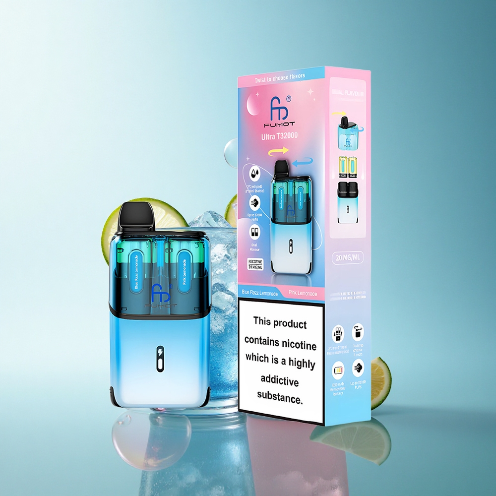 Fumot Ultra T32000 Puffs Blue Razz Lemonade - Pink Lemonade 20mg Nicotine 800mAh Battery