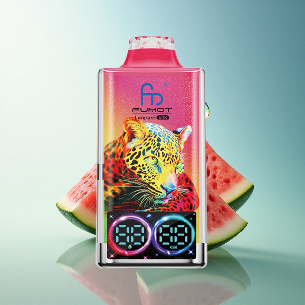 Fumot Leopard 40K Puffs Strawberry Watermelon 5% Nicotine Dual Mesh 700mAh