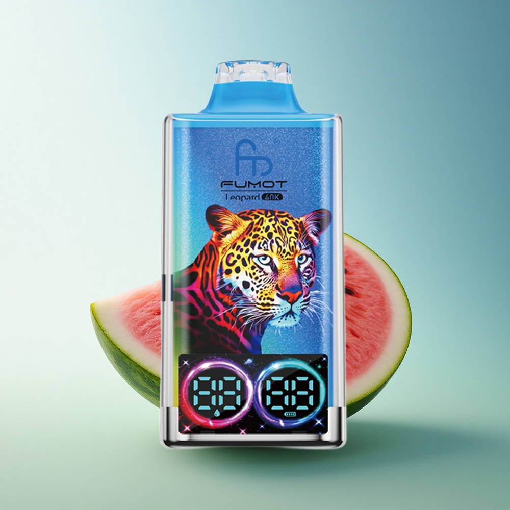 Fumot Leopard 40K Puffs Watermelon Bubblegum Dual Mesh 5% Nicotine 700mAh