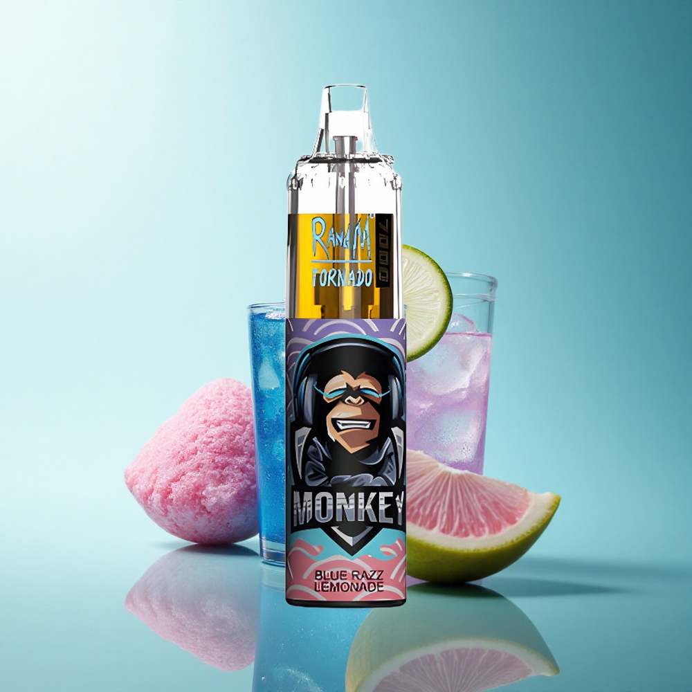 RandM Fumot Tornado 7000 Puffs Blue Razz Lemonade Mesh 14mL 5% Nicotine