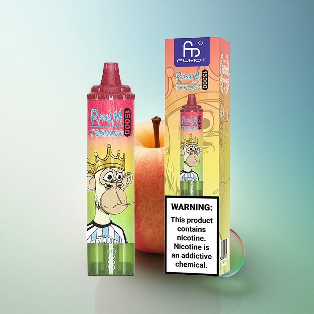 RandM Fumot Tornado 15000 Puffs Apple Peach Pear 25ml Mesh 850mAh