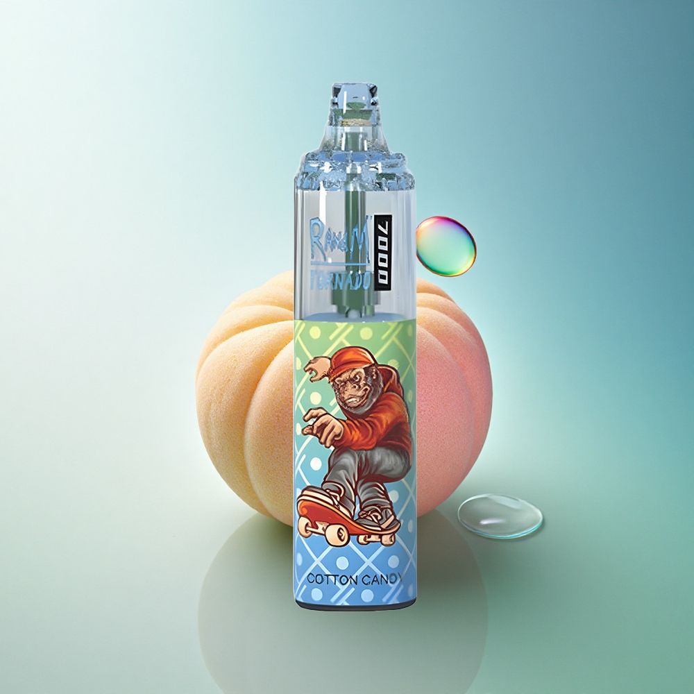 RandM Fumot Tornado 7000 Puffs Cotton Candy Mesh 14ML 5% Nicotine