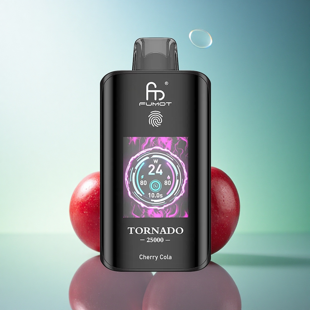 Fumot Tornado 25000 Puffs Cherry Cola HD Screen 700mAh 20ml Nicotine