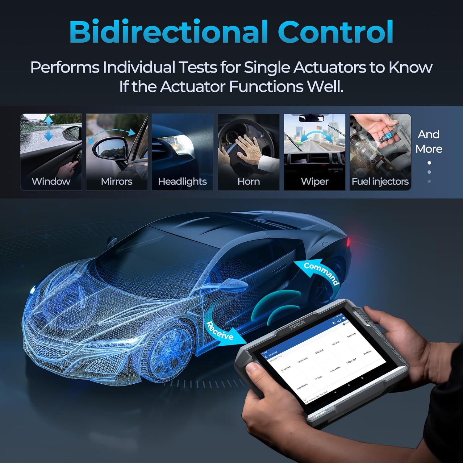 Alternative view of TOPDON Bidirectional Scan Tool, ArtiDiag900 Lite Automotive Diagnostic Tool for Full System