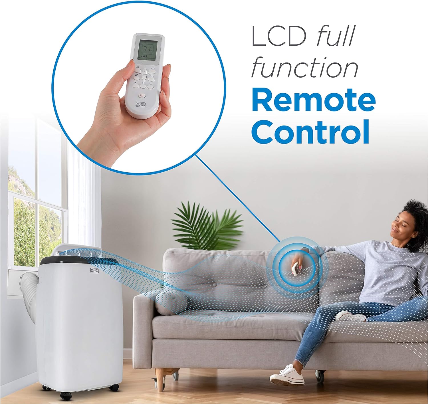 Alternative view of BLACK+DECKER 10,000 BTU Portable Air Conditioner with Remote Control