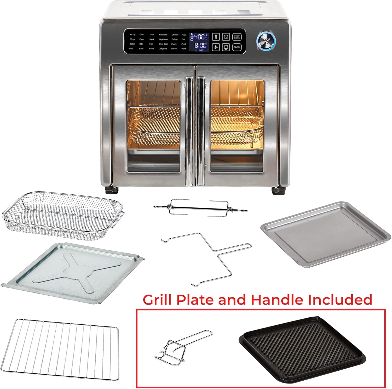 Alternative view of Emeril Lagasse 26QT XL Air Fryer Oven French Doors