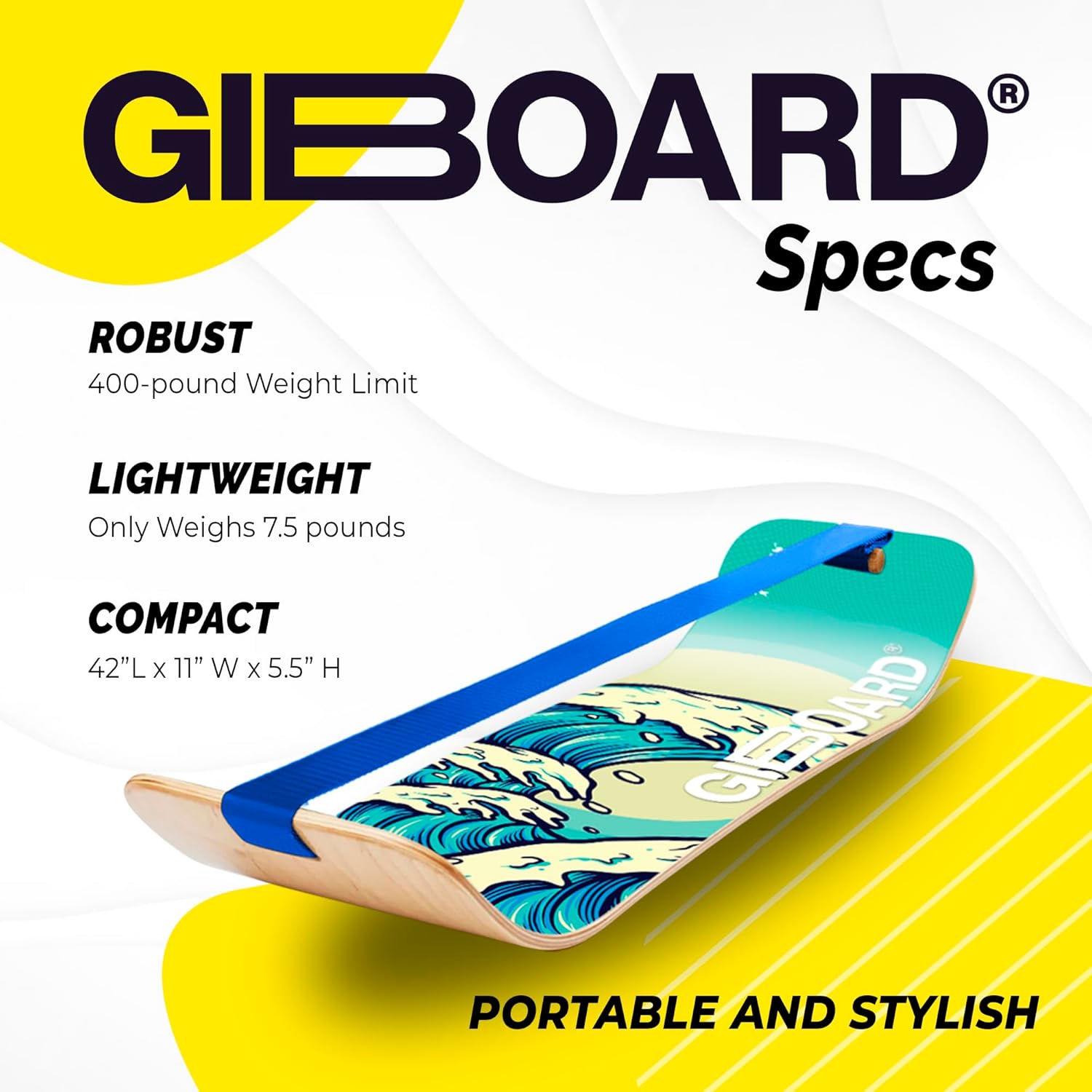 Alternative view of GIBBON Balance Board Slackline Workout Equipment Home Gym Training