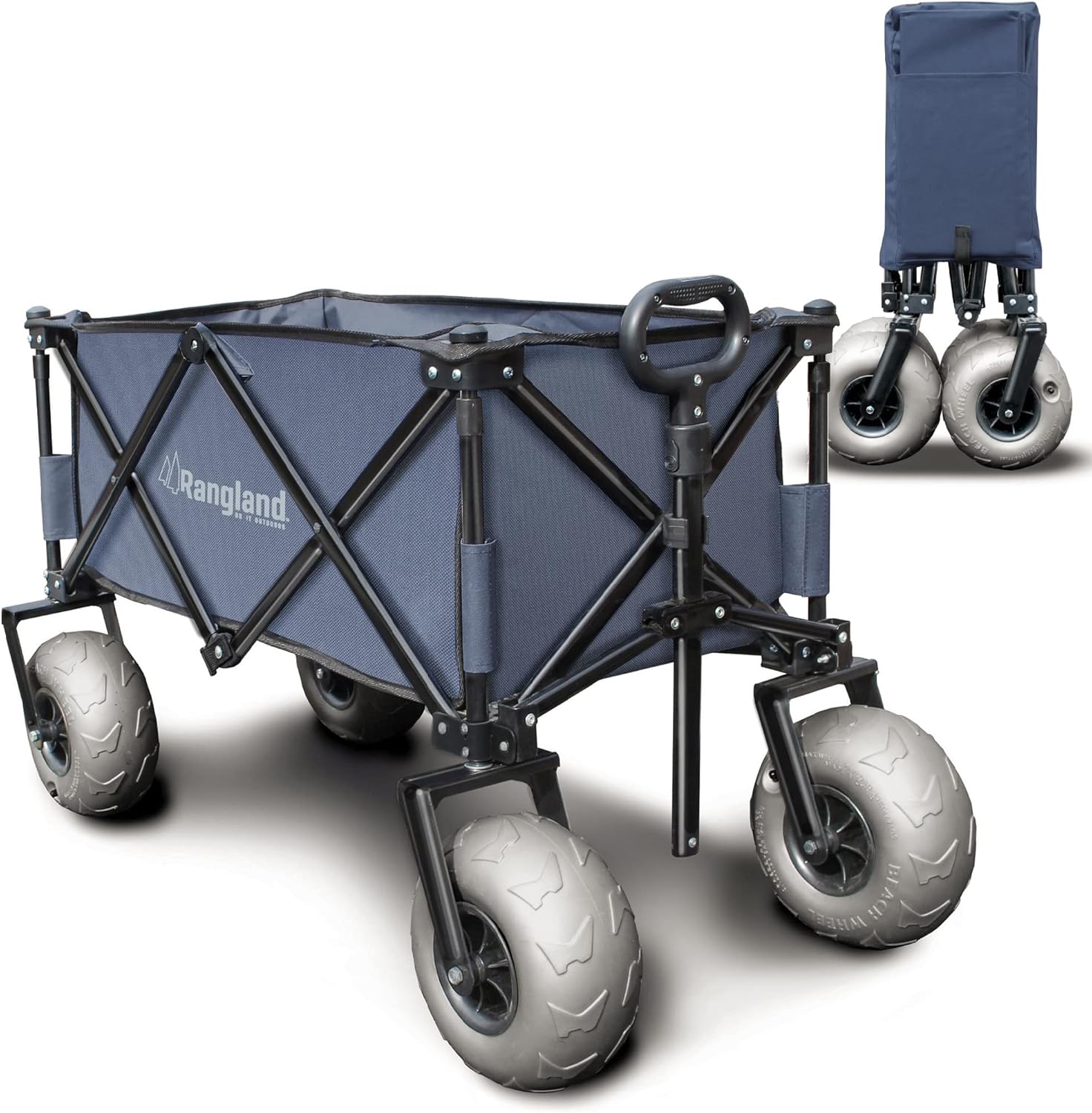 Alternative view of Rangland Beach Wagon with Big Wheels for Sand - All Terrain Steel Frame Utility Cart
