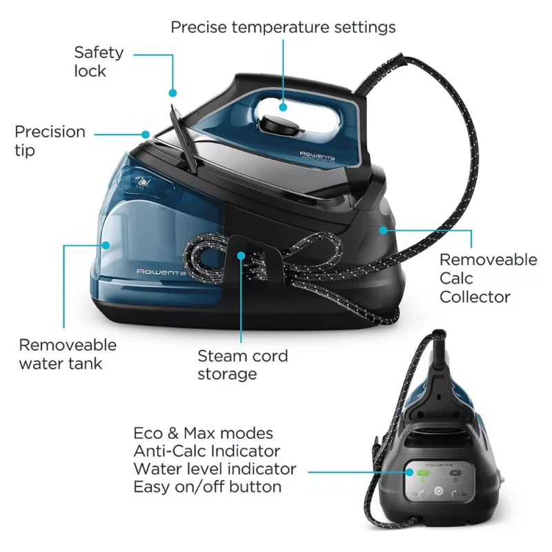 Alternative view of Rowenta Perfect Steam Pro Stainless Steel Soleplate Professional Steam Station