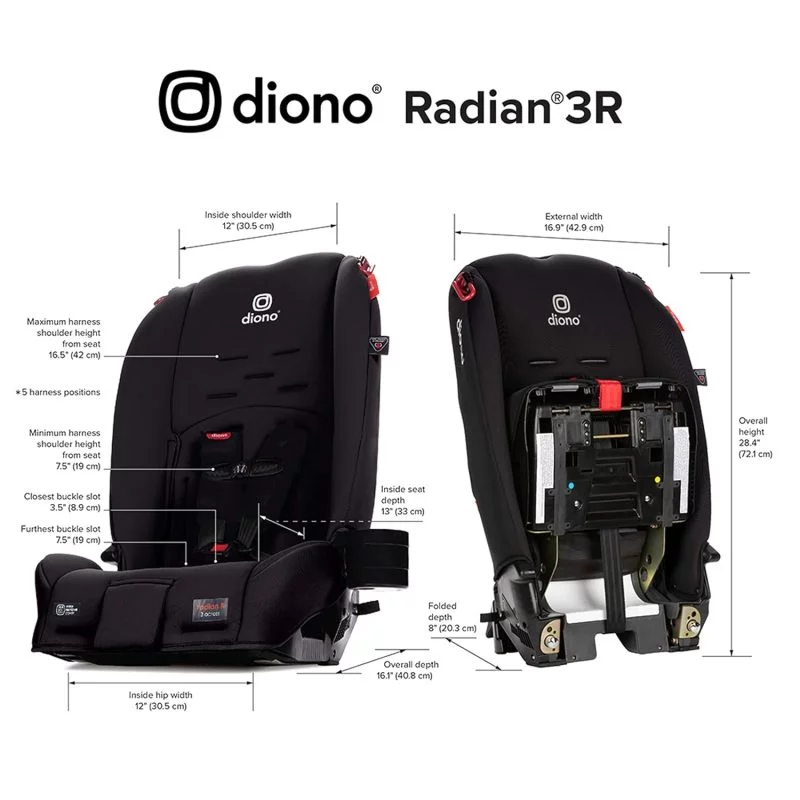 Alternative view of Diono 3-in-1 Convertible Rear & Forward Facing Convertible Car Seat