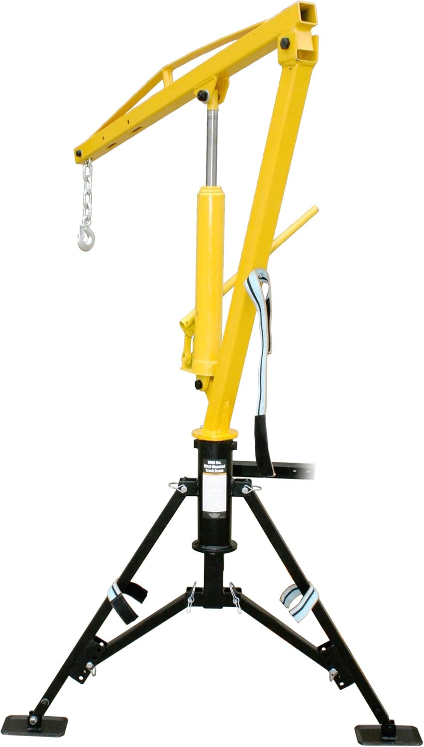 Alternative view of MAXXHAUL Receiver Hitch Mounted Hydraulic Swivel Pickup Truck Crane - 1000 lbs