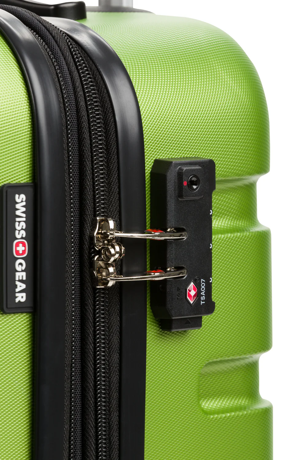 SWISSGEAR Signature Medium Checked Spinner in Lime – swsera