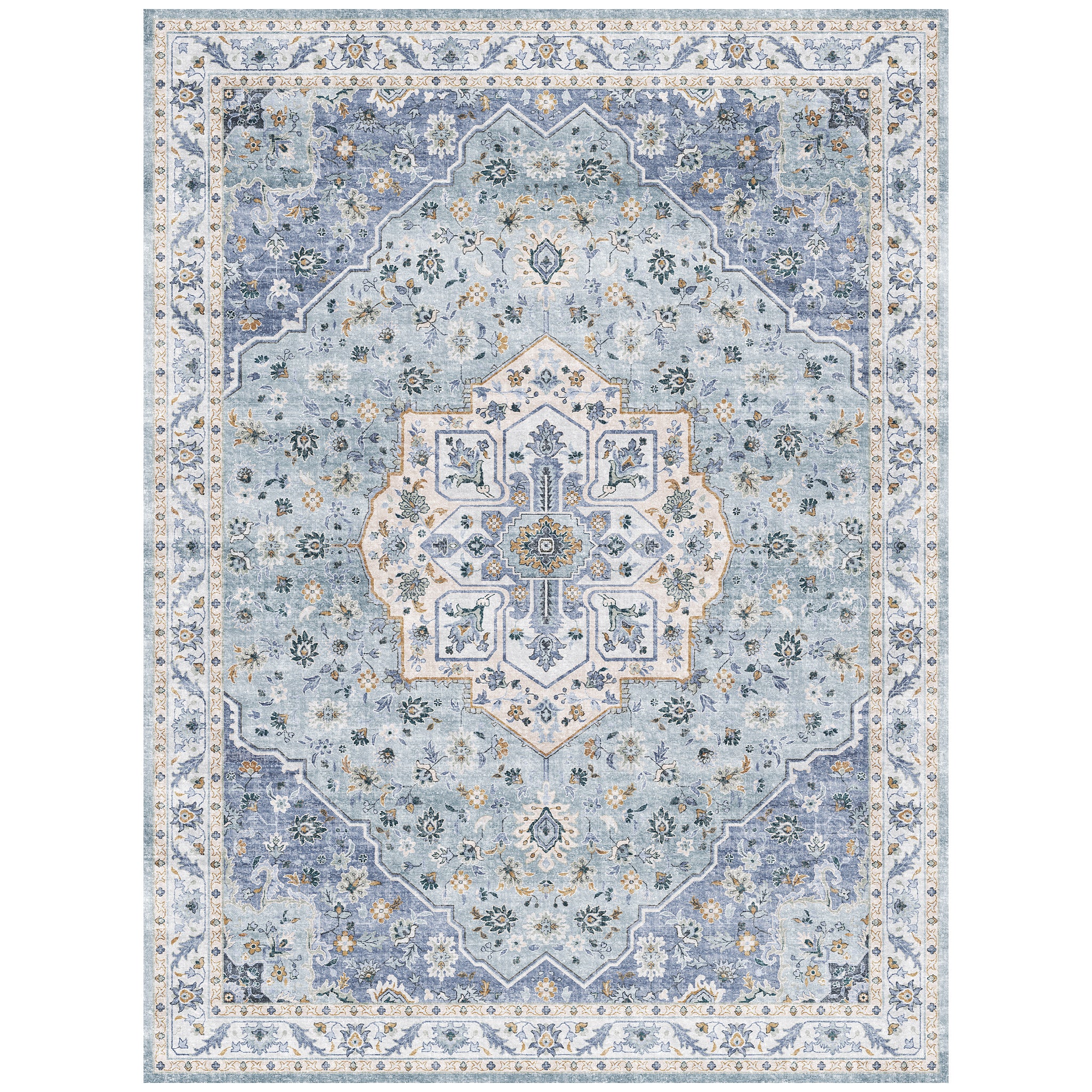Amara β Light Blue/Ivory (Rug Cover) β tmleb