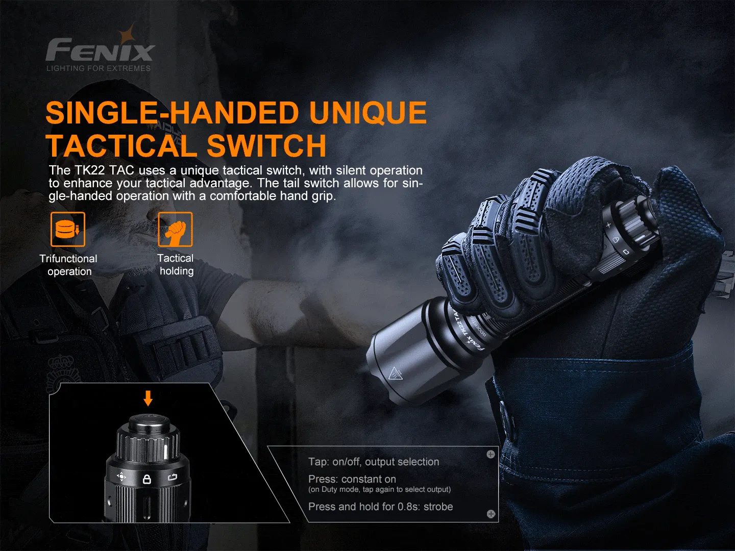 Alternative view of Fenix TK22 TAC - Discontinued