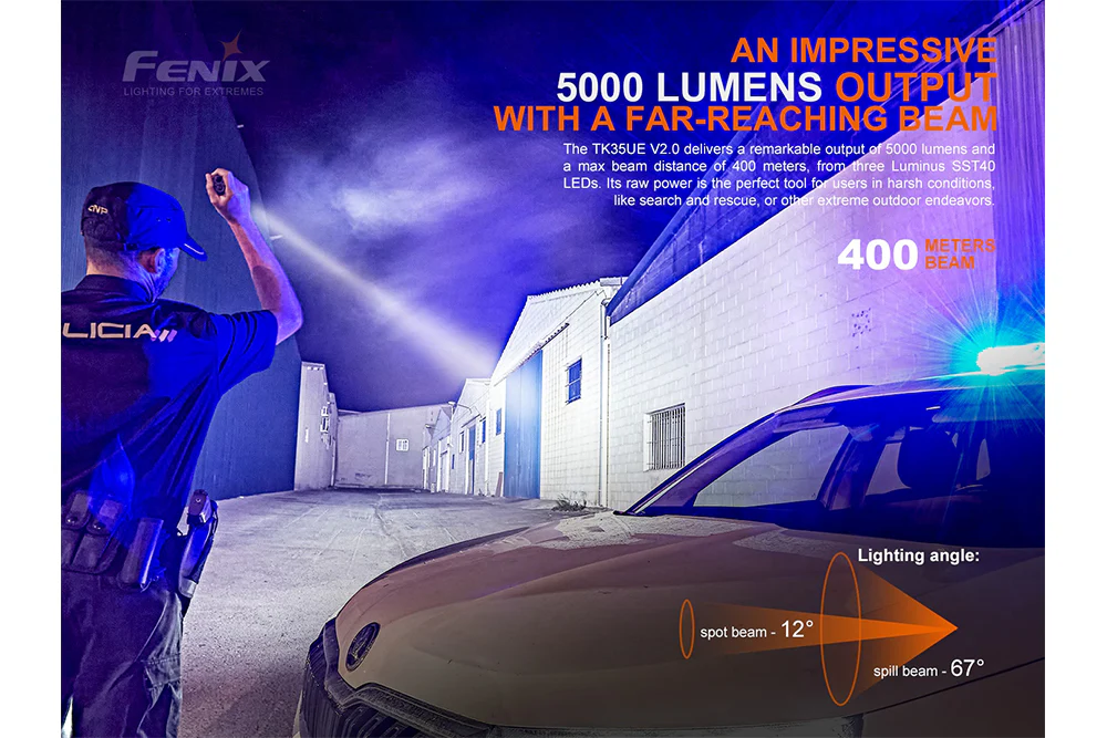 Alternative view of Fenix TK35UE V2.0 Flashlight - 5000 Lumens