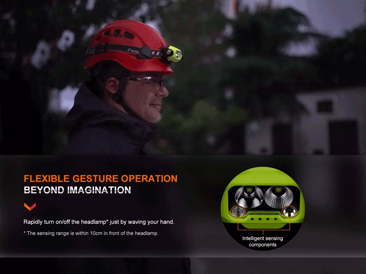 Alternative view of Fenix WH23R Gesture Sensing Industrial LED Headlamp