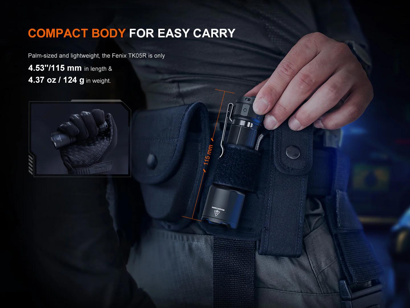 Alternative view of Fenix TK05R Compact Tactical EDC Flashlight