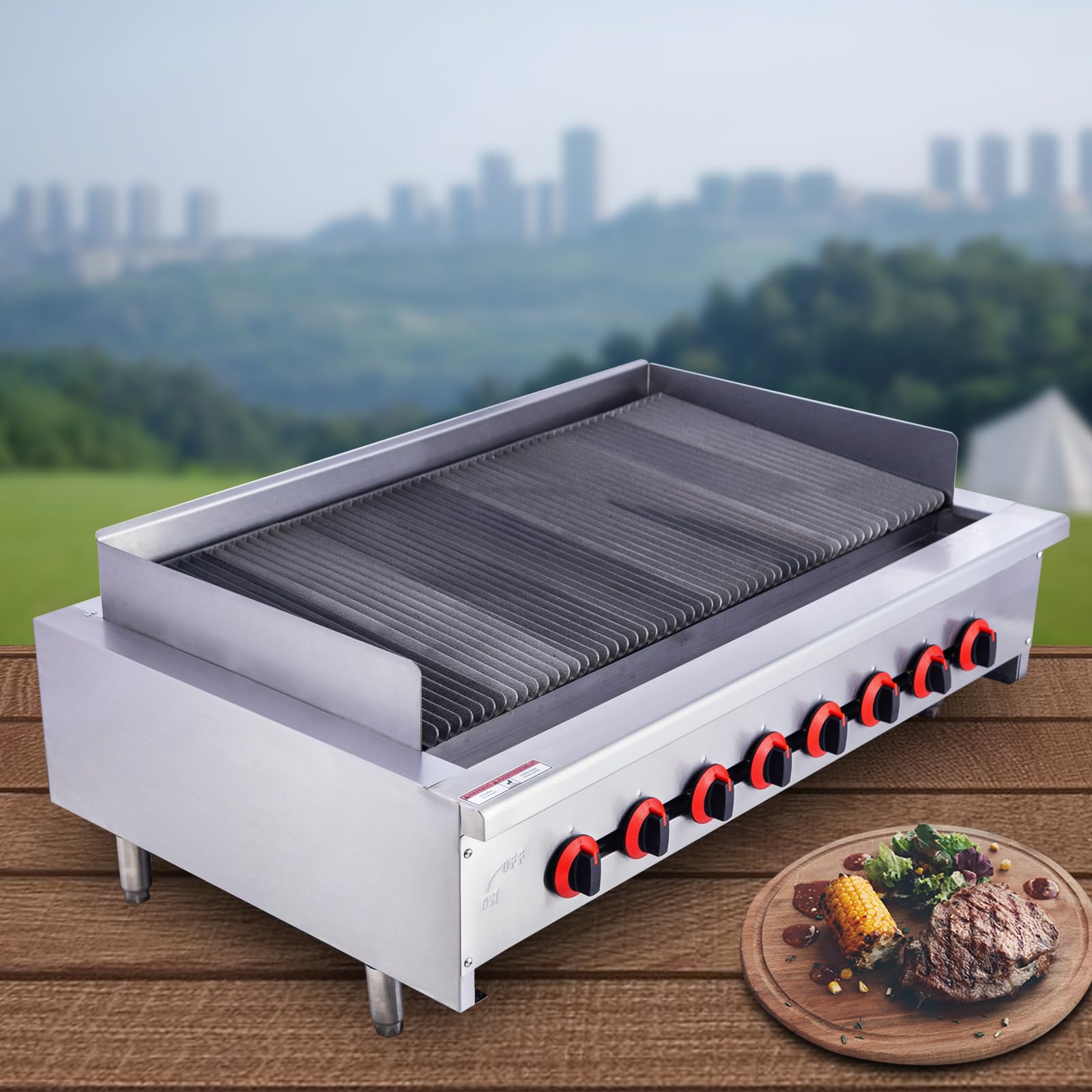 EASYROSE/Hakka kitchen equipment > Gas Countertop Charbroiler