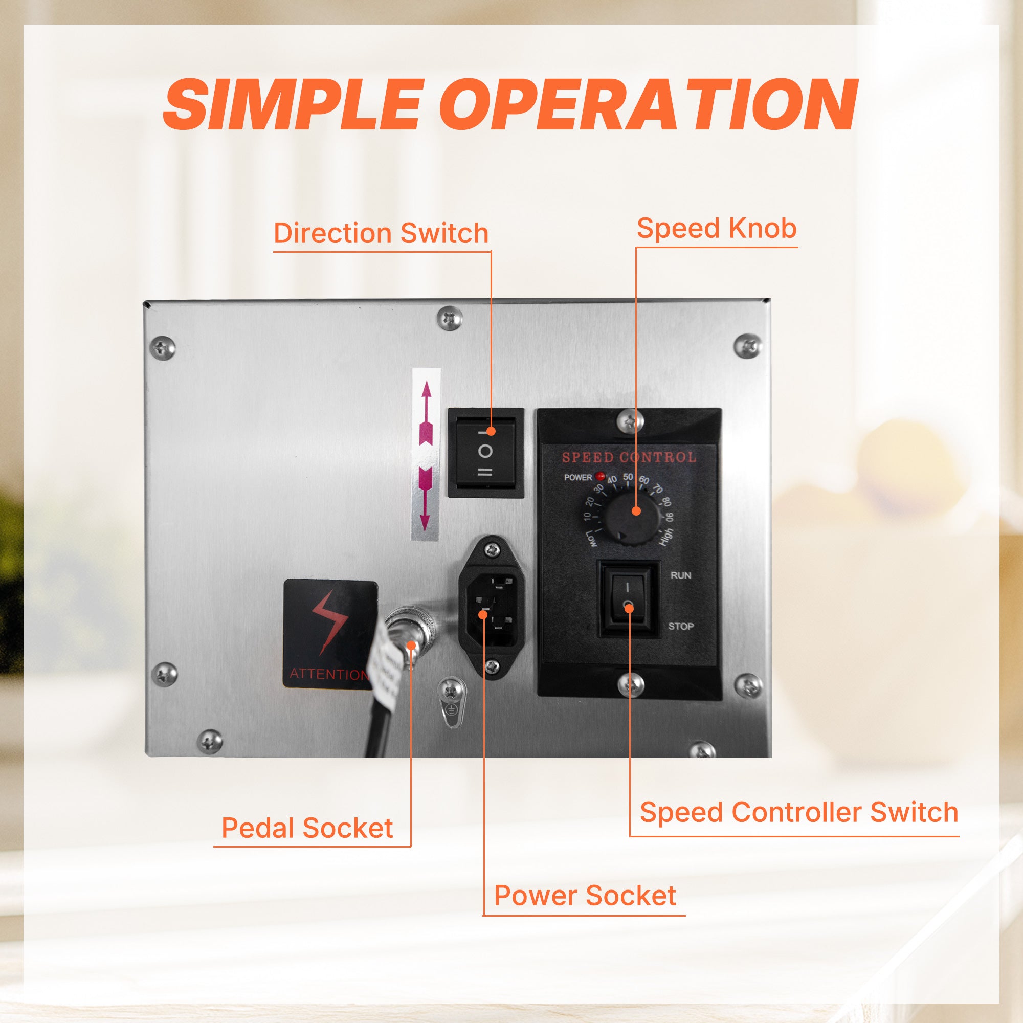 Morgangastro Vertical Electric Sausage Stuffer Maker, 22Lb/10L Large Capacity, Adjustable Speed