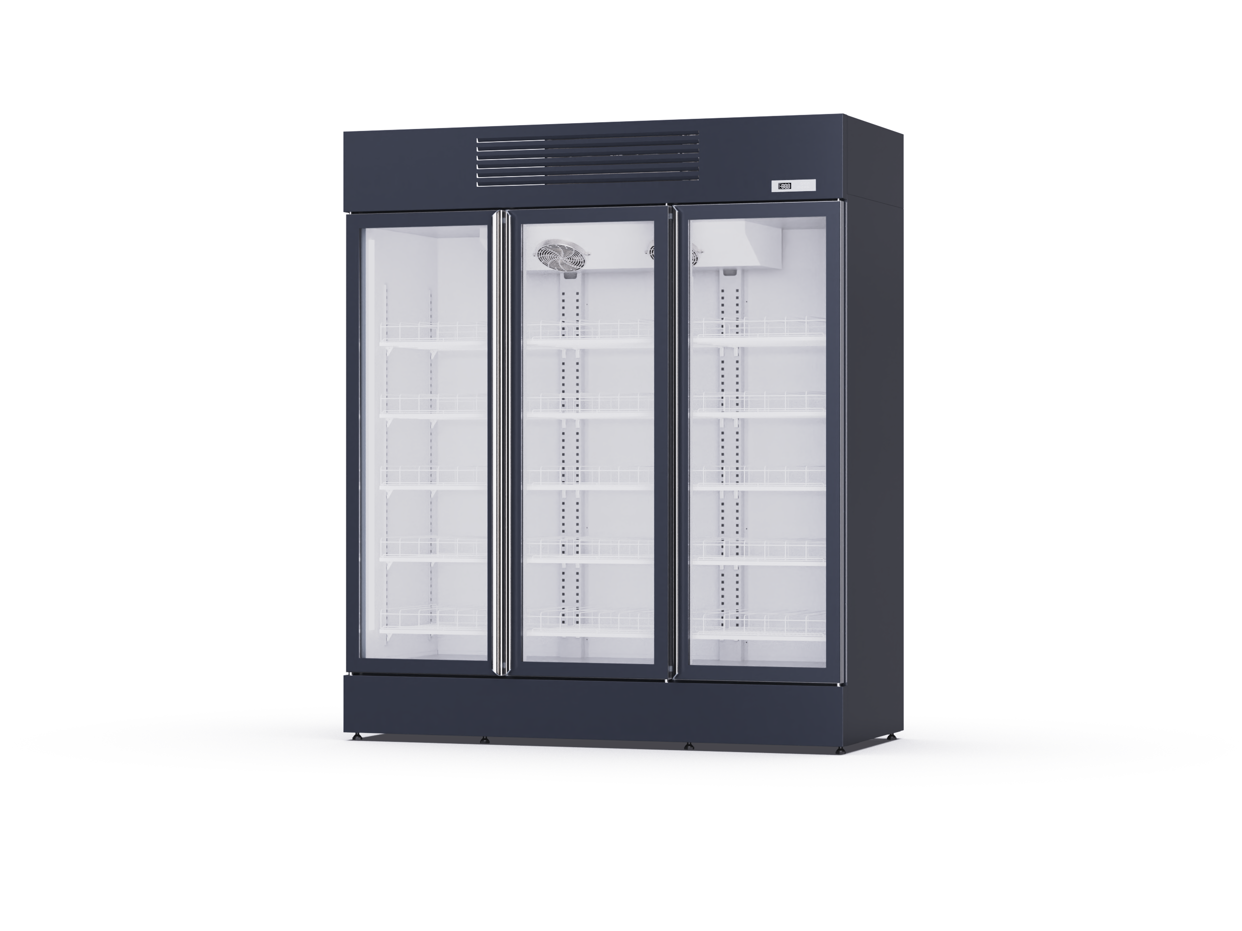 ELECTRIC GLASS DOOR UPRIGHTFREEZER/REFRIGERATOR