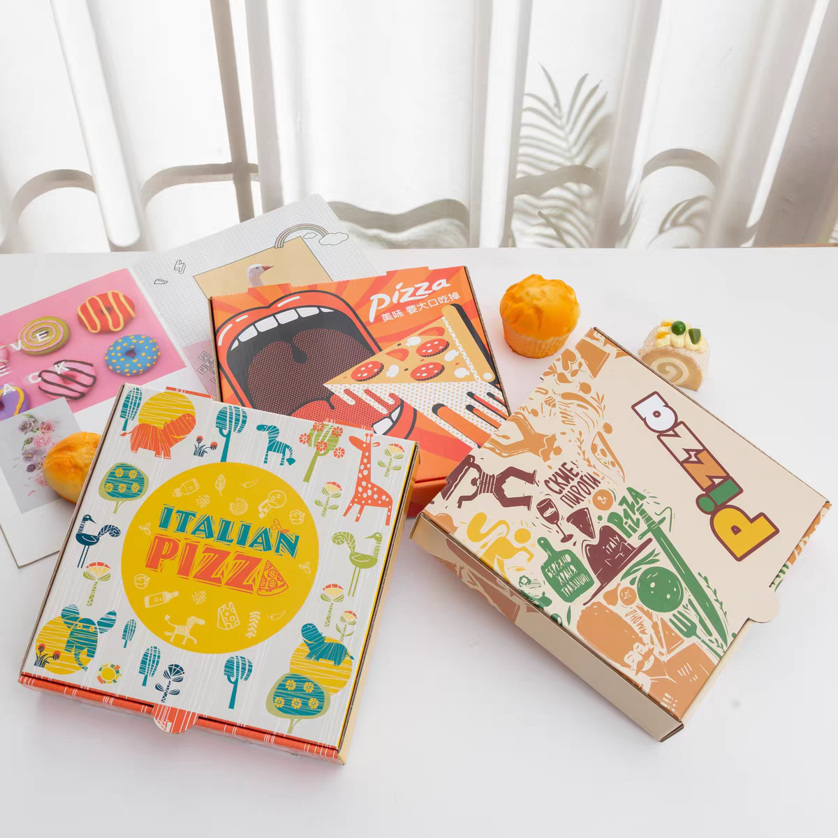 Customizable Commercial Disposable Pizza Boxes