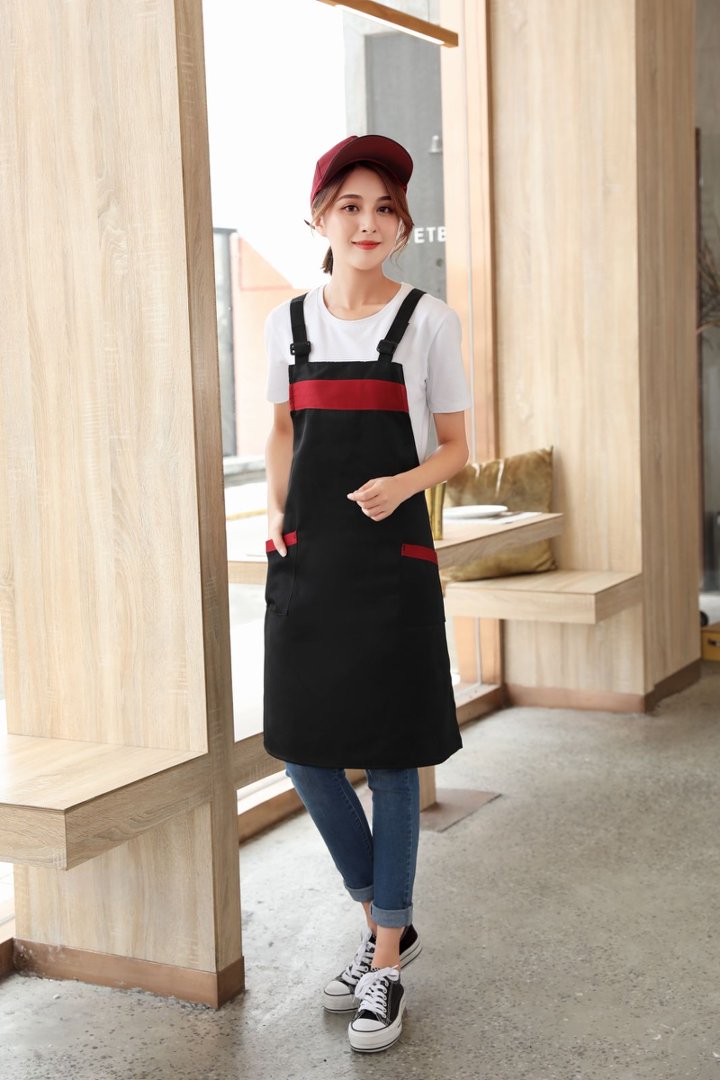 Custom Logo & Printed Text Aprons, Catering Workwear for Servers