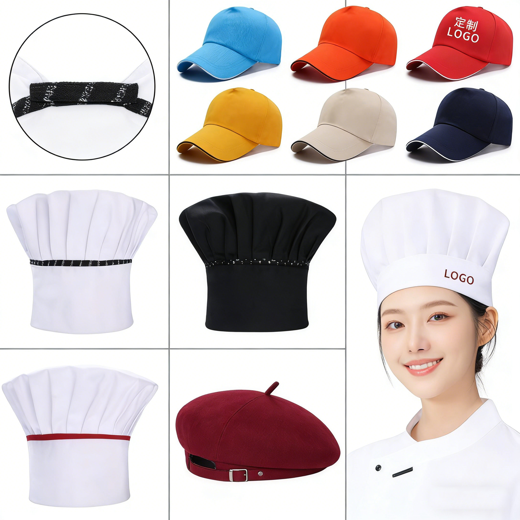 restaurant uniforms > hat
