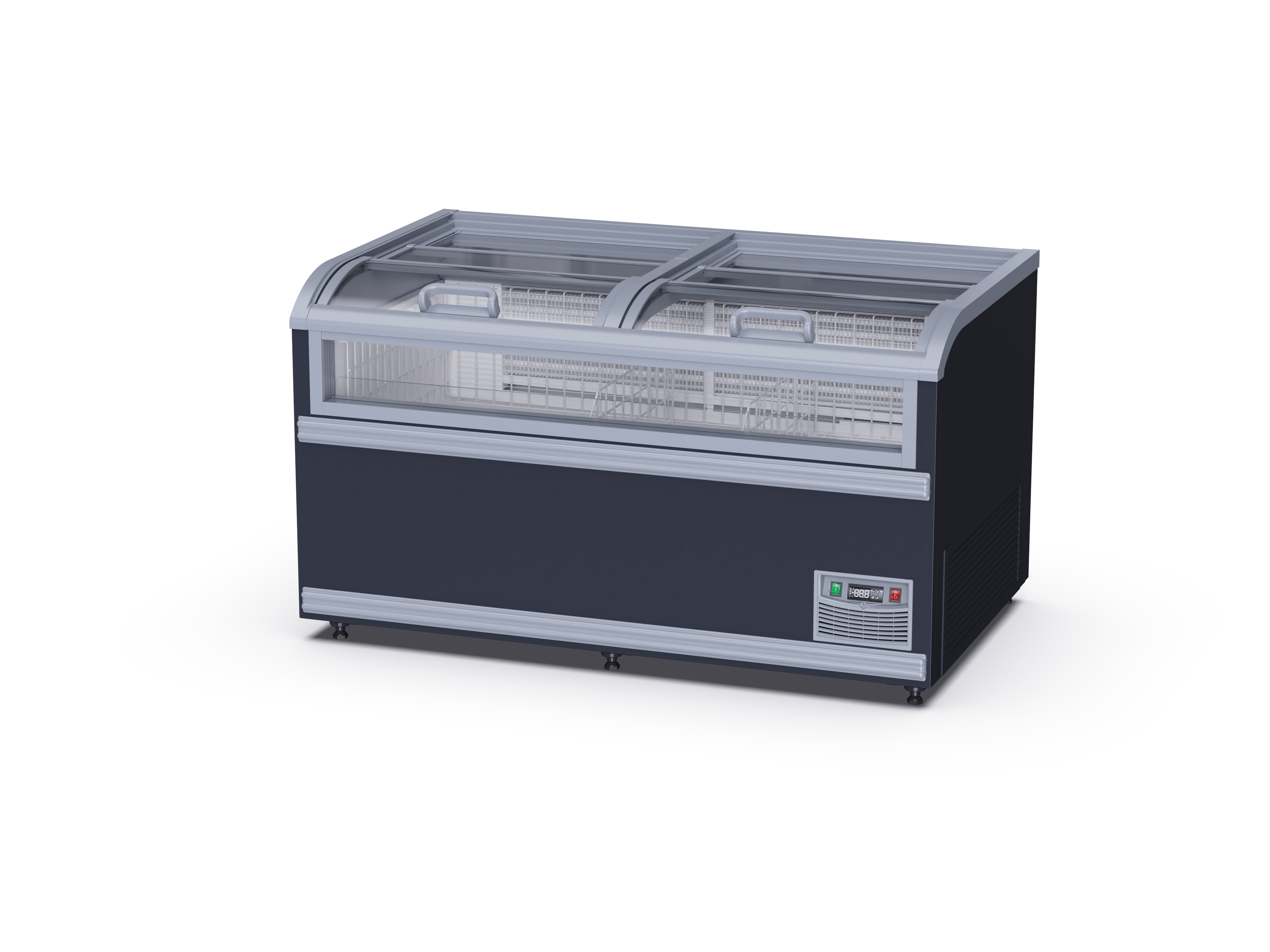 ASIA-STYLE TRANSPARENTISLAND FREEZER