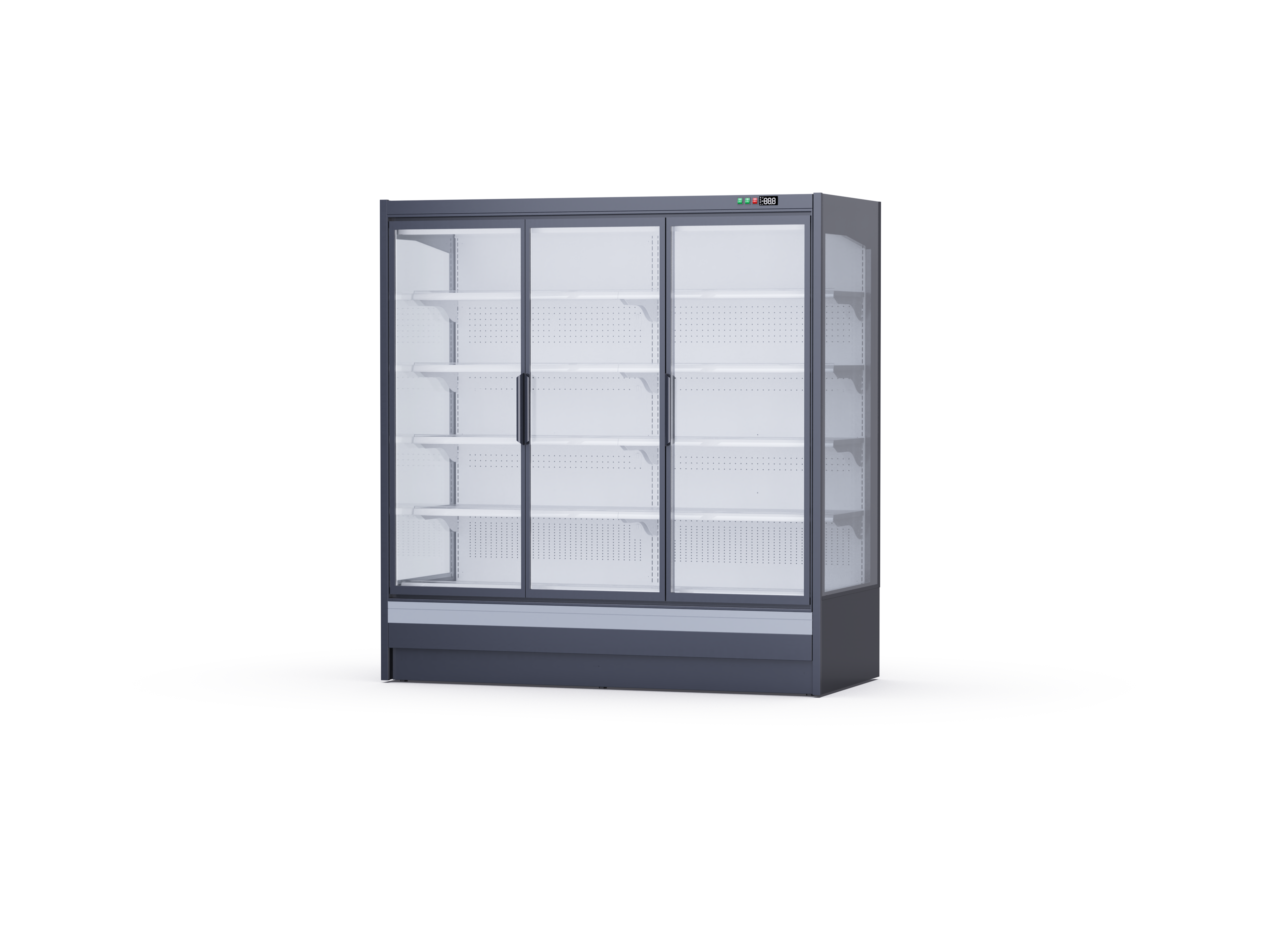 REMOTE-CONTROLLED GLASSDOOR MULTI-LAYER DISPLAYREFRIGERATOR