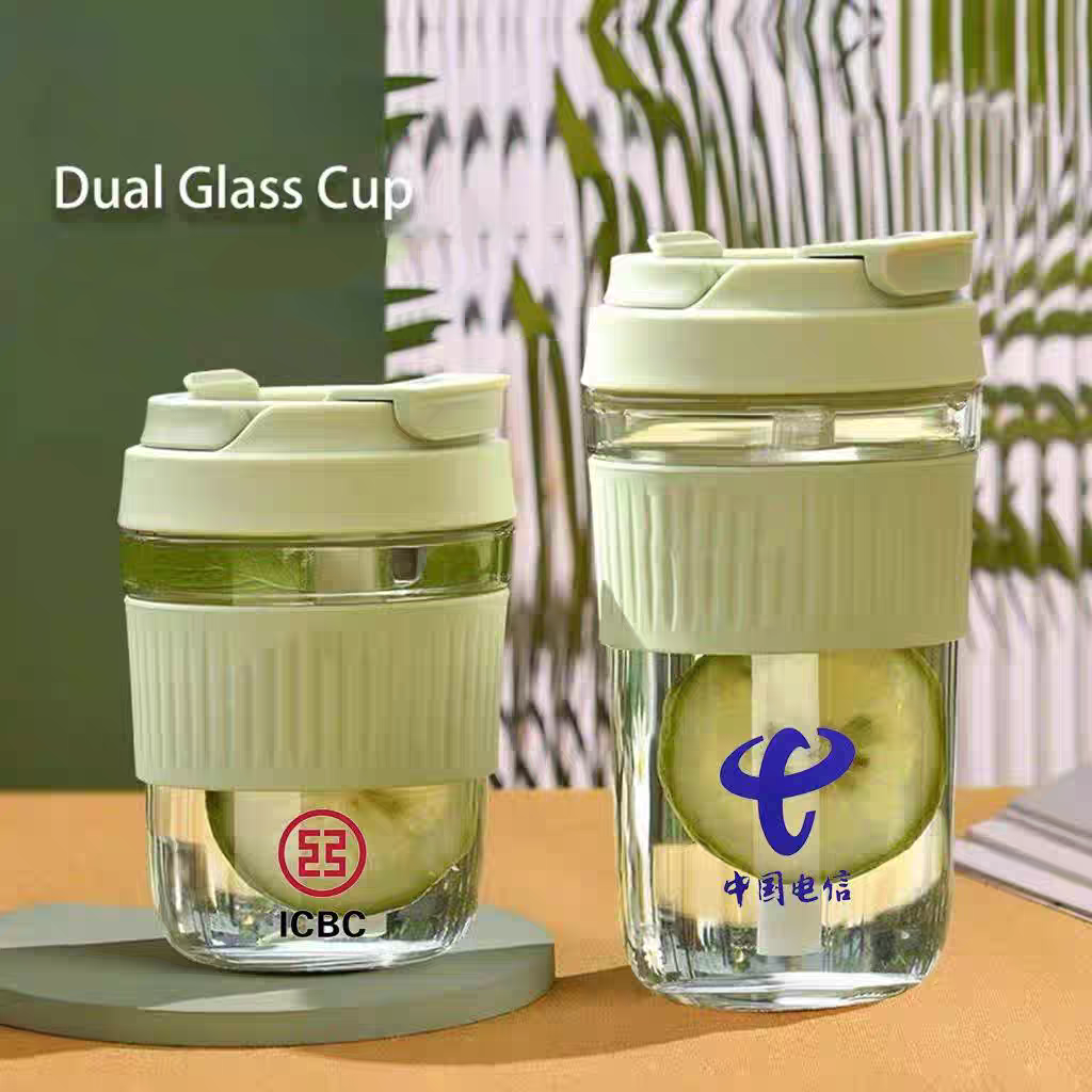 Custom Logo Glass Water Cups - Corporate Event Gifts, Business Souvenirs for Clients