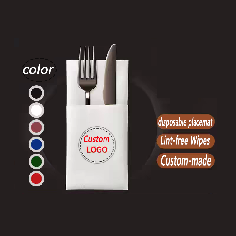 Custom Disposable Lint-free Napkins  - 15.8×15.8 Inches, Logo Print Available 20K Pieces/20 Carton Costs Less Than 10 Cents per Sheet