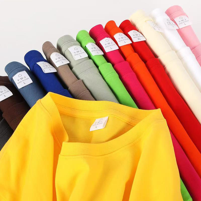 Custom Cotton Short-Sleeve 220g  T-Shirts - Summer Waiter Uniforms for Catering, Custom Logo & Text Printing 10 pcs minimum