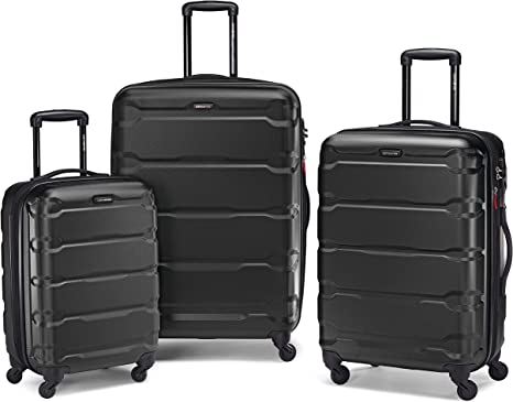 Hardside Expandable Luggage with Spinner Wheels, 3-Piece Set (20/24/28), Black
