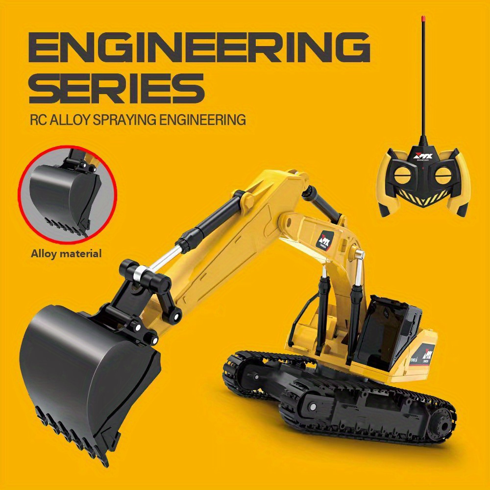 Remote Control Excavator: Simulative Electric Engineering Vehicle - Perfect Excavation Toys for Boys & Kids!