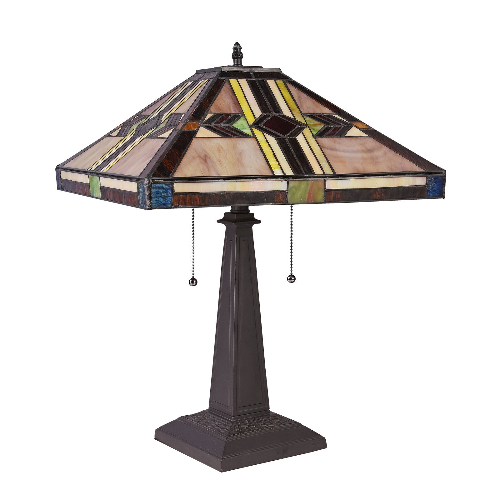 Foundry Select CARLA -Style Mission Blackish Bronze 2 Light Table Lamp 16