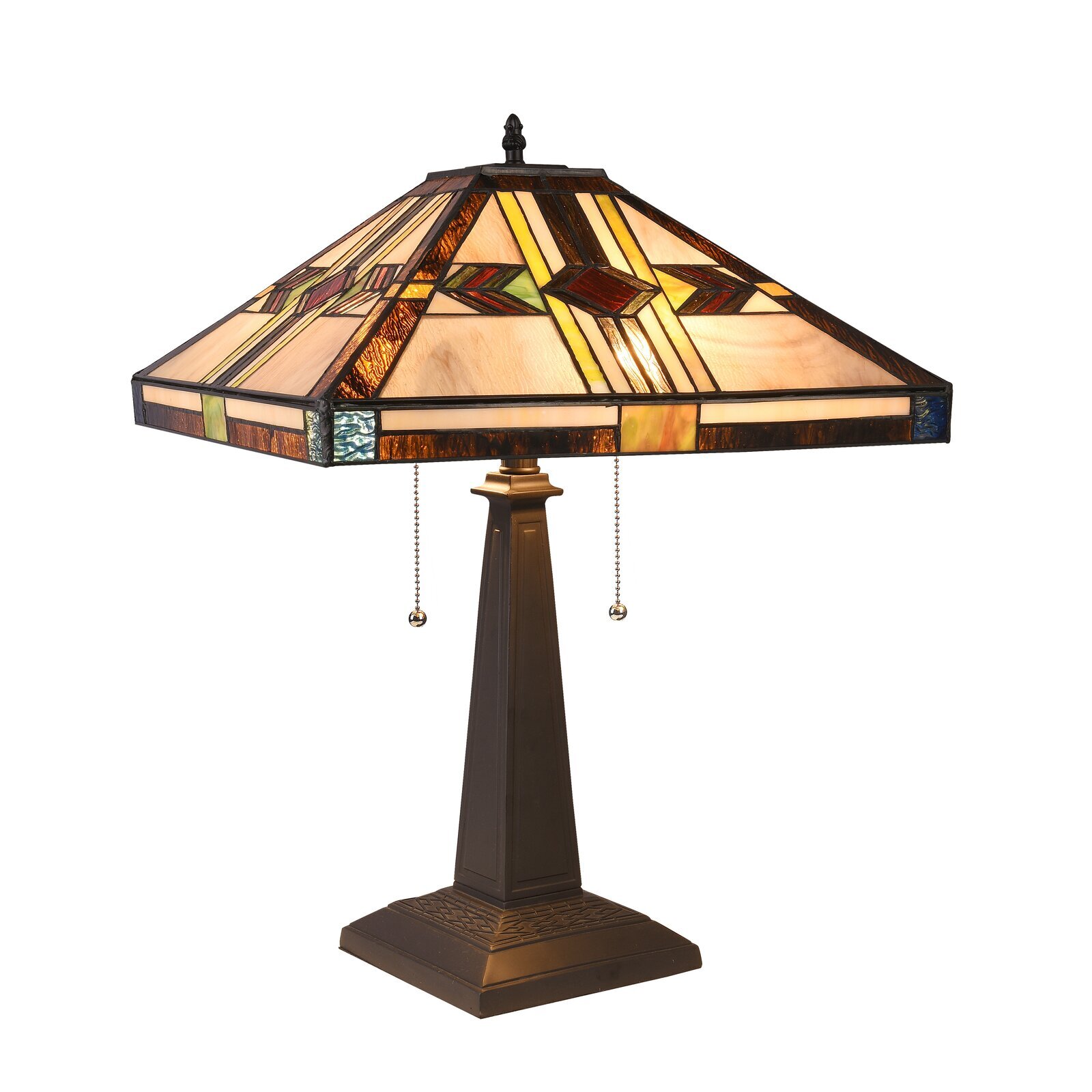 Foundry Select CARLA -Style Mission Blackish Bronze 2 Light Table Lamp 16