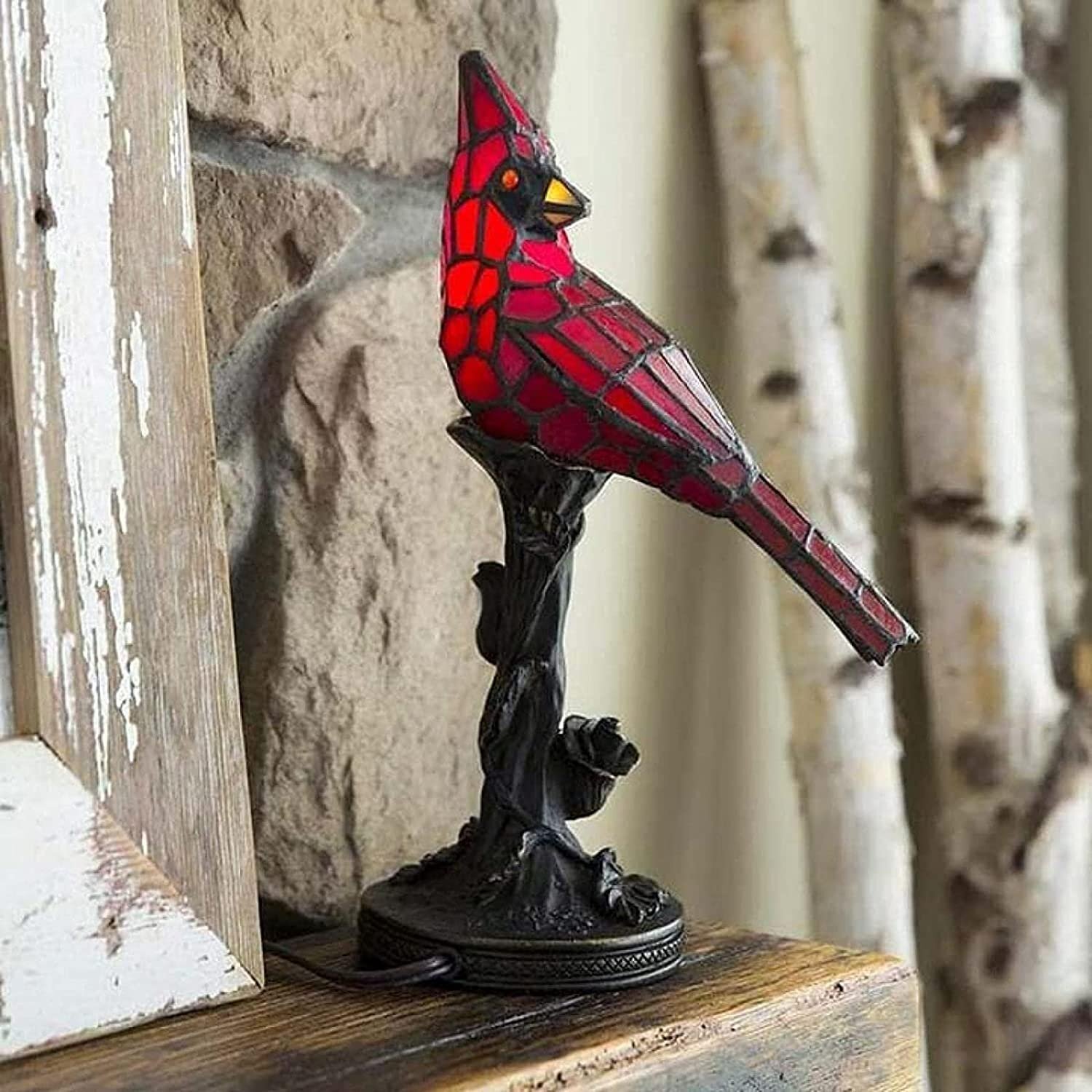 Last Day 70% OFF - 🎁Cardinal Bird Lighted Art Novelty Lamp🎁