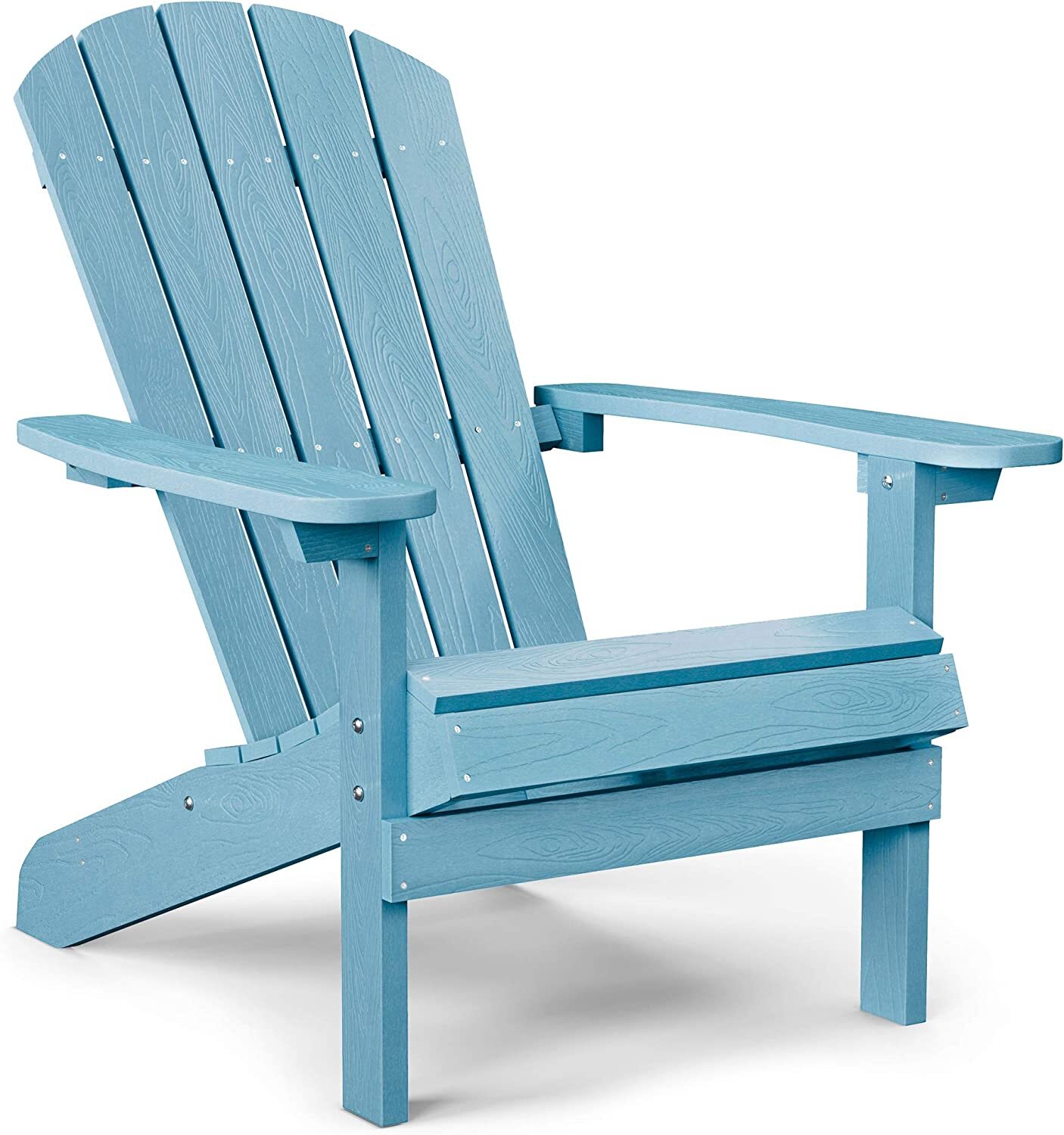🔥 Sale🔥✨Weather Resistant Blue Recycled Plastic Outdoor Patio Adirondack Chair✨