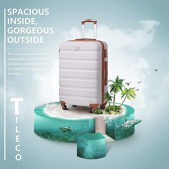 COOL Luggage 3 Piece Set Suitcase Spinner Hardshell Lightweight TSA Lock