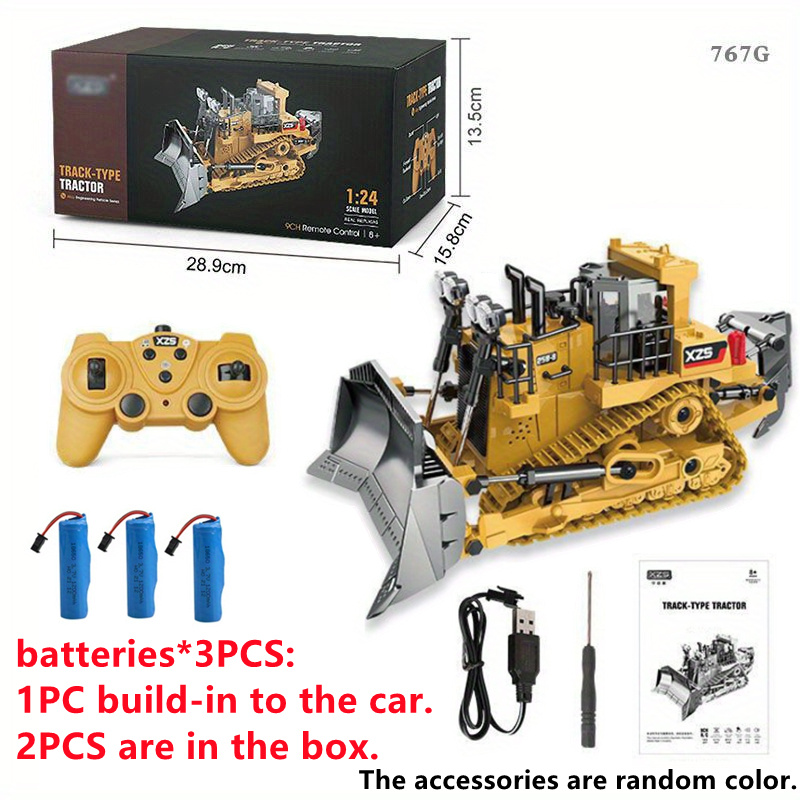 Remote Control Construction Vehicle Model Toy Car Set - Alloy Excavator, Bulldozer, Dump Truck & More - Perfect Parent-Child Outdoor Activity & Gift!